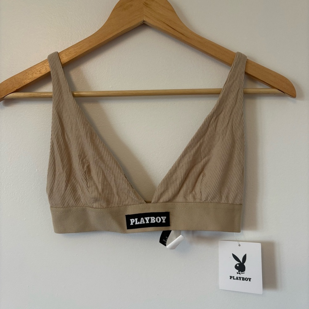 NWT Playboy Tan Bralette
